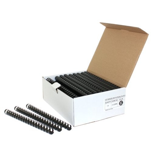 3/4" Black Plastic Binding Combs - 100pk