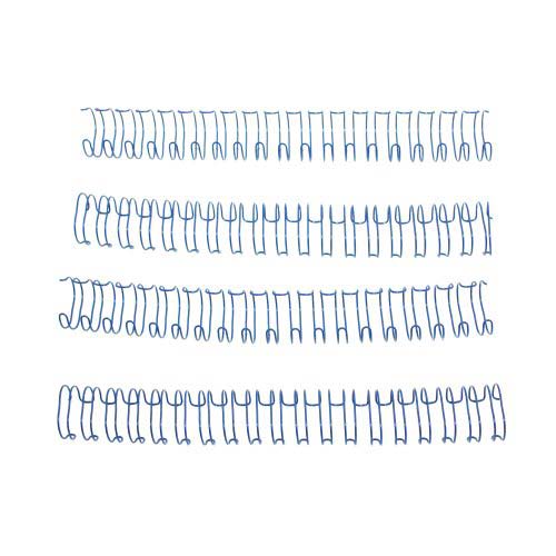 3/4" Blue Spiral-O 19 Loop Wire Binding Combs - 100pk