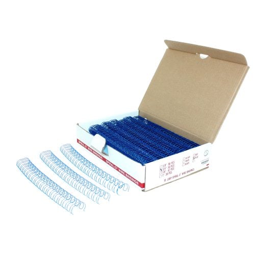 3/4" Blue Spiral-O 19 Loop Wire Binding Combs - 100pk
