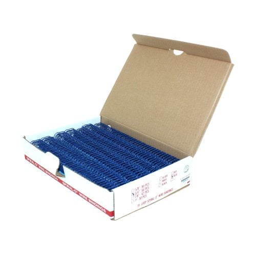 3/4" Blue Spiral-O 19 Loop Wire Binding Combs - 100pk