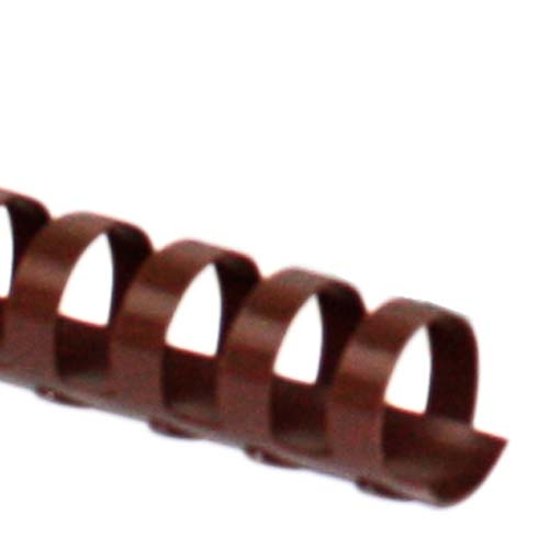 3/4" Brown Plastic Binding Combs - 100pk