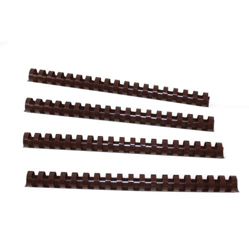 3/4" Brown Plastic Binding Combs - 100pk