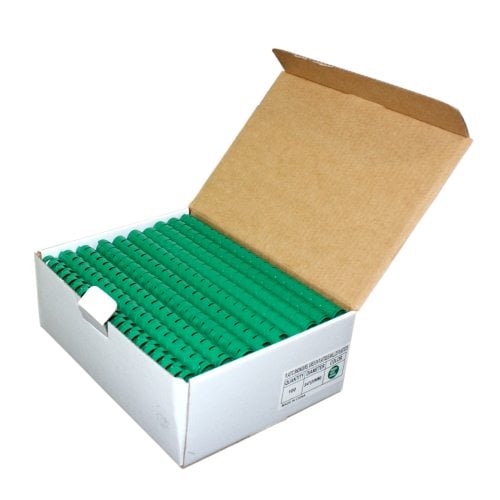 3/4" Green Plastic Binding Combs - 100pk
