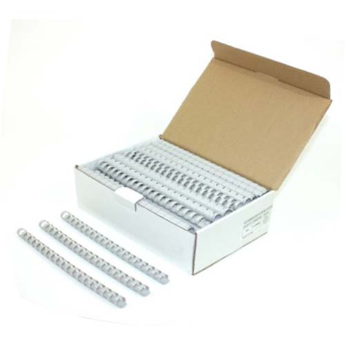 3/4" Grey Plastic Binding Combs - 100pk