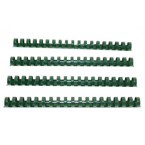3/4" Hunter Green Plastic Binding Combs - 100pk