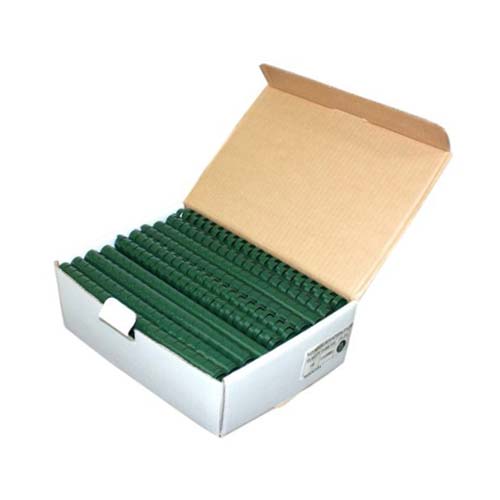 3/4" Hunter Green Plastic Binding Combs - 100pk