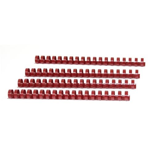3/4" Maroon Plastic Binding Combs - 100pk