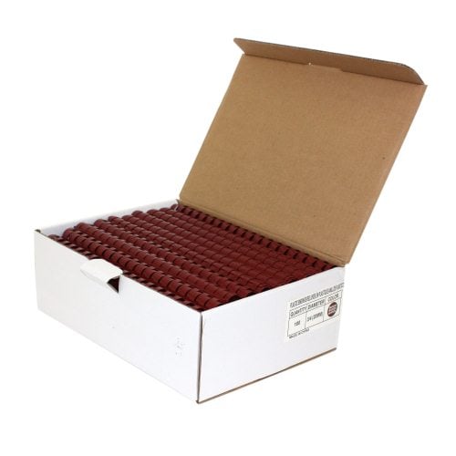 3/4" Maroon Plastic Binding Combs - 100pk