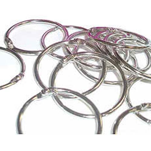 3/4" Metal Loose Leaf Rings - 100pk