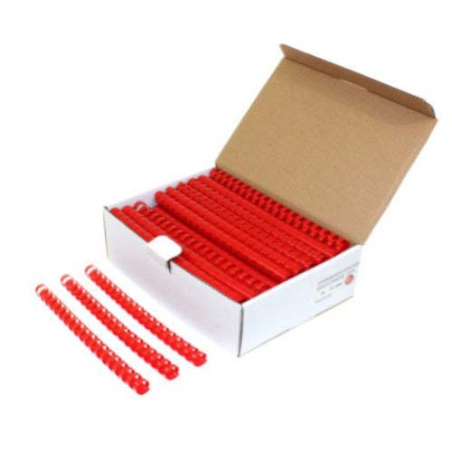 3/4" Red Plastic Binding Combs - 100pk
