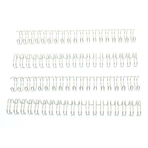 3/4" Silver Spiral-O 19 Loop Wire Binding Combs - 100pk