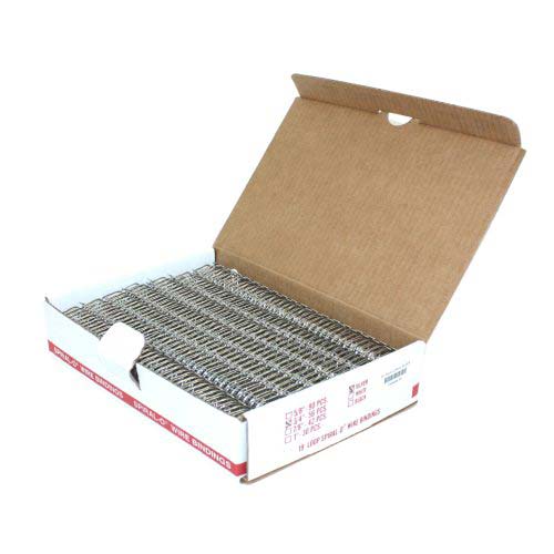 3/4" Silver Spiral-O 19 Loop Wire Binding Combs - 100pk