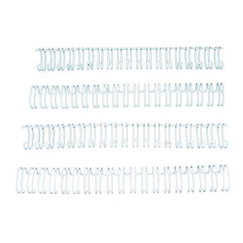 3/4" White Spiral-O 19 Loop Wire Binding Combs - 100pk
