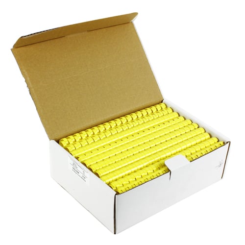 3/4" Yellow Plastic Binding Combs - 100pk