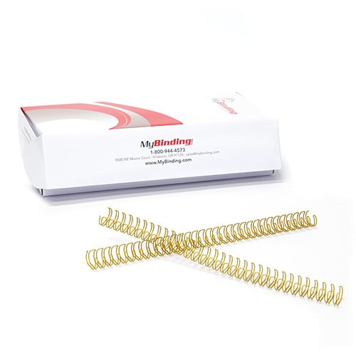 Bronze 9/16" 3:1 Pitch Twin Loop Wire - 100pk