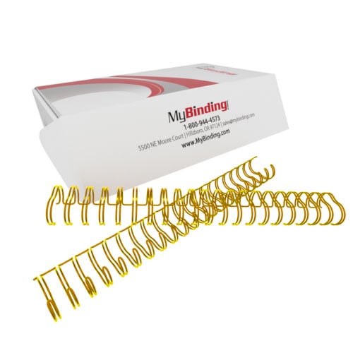 Bronze 5/8" 2:1 Pitch Twin Loop Wire - 50pk
