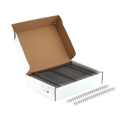 Black 3/8" 2:1 Pitch Twin Loop Wire - 100pk