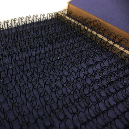 3/8" Black Spiral-O 19 Loop Wire Binding Combs - 100pk
