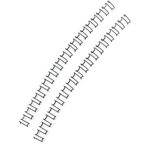 3/8" Black Spiral-O 19 Loop Wire Binding Combs - 100pk