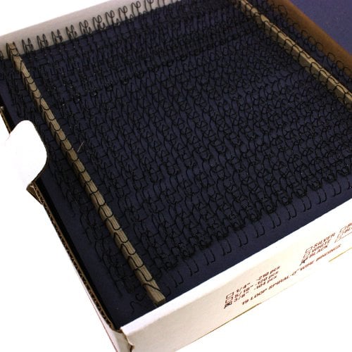 3/8" Black Spiral-O 19 Loop Wire Binding Combs - 100pk