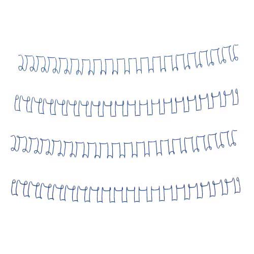 3/8" Blue Spiral-O 19 Loop Wire Binding Combs - 100pk