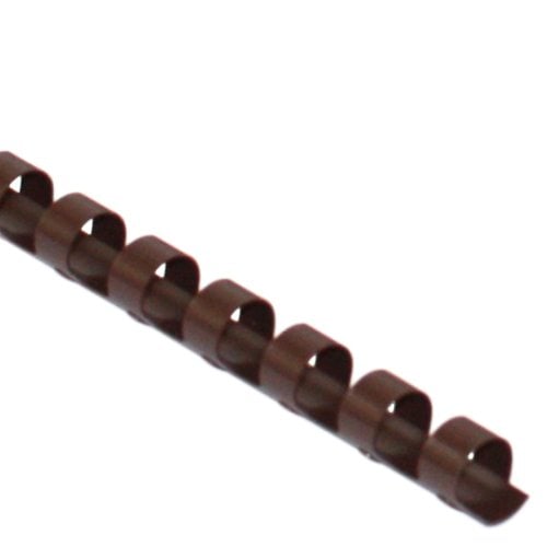 3/8" Brown Plastic Binding Combs - 100pk
