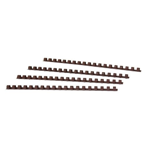 3/8" Brown Plastic Binding Combs - 100pk
