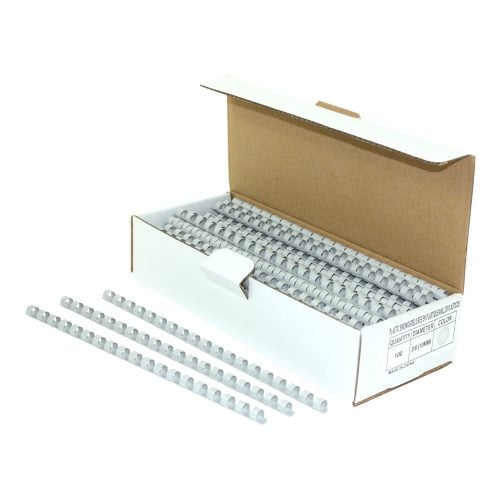 3/8" Grey Plastic Binding Combs - 100pk