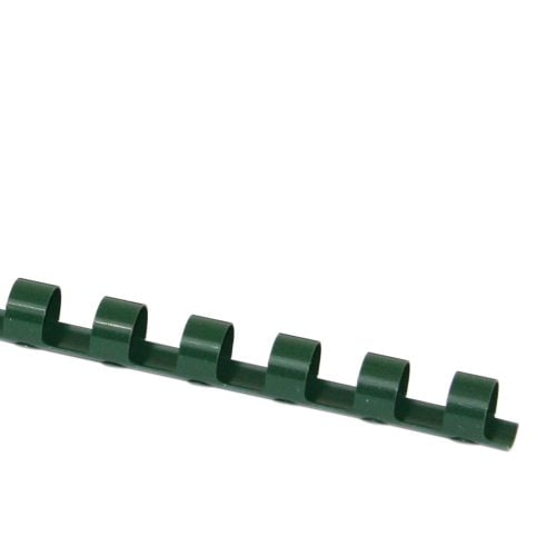 3/8" Hunter Green Plastic Binding Combs - 100pk