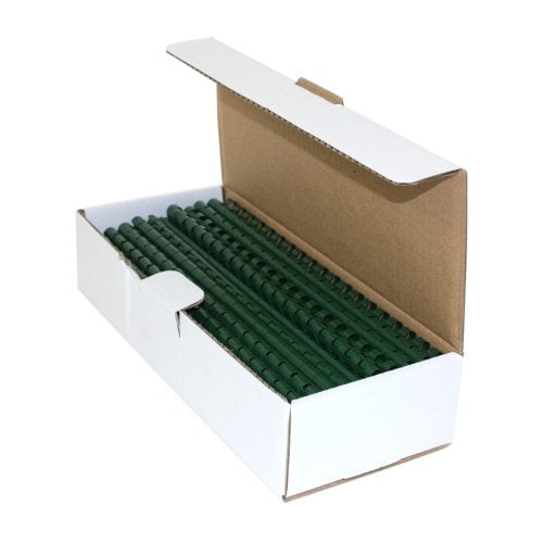 3/8" Hunter Green Plastic Binding Combs - 100pk