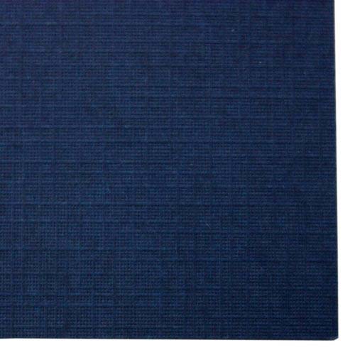 3/8" Navy Linen Thermal Binding Utility Covers (Frosted Front) - 100pk