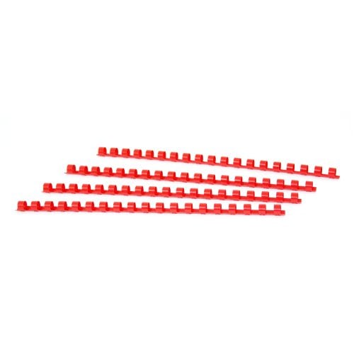 3/8" Red Plastic Binding Combs - 100pk
