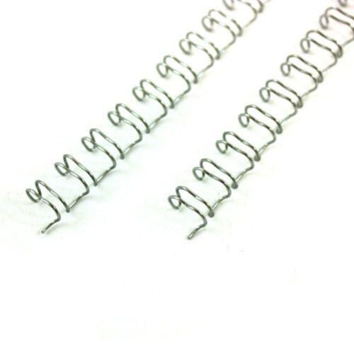3/8" Silver Spiral-O 19 Loop Wire Binding Combs - 100pk