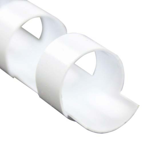 3/8" White Plastic Binding Combs - 100pk