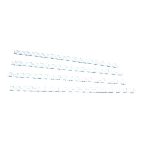 3/8" White Plastic Binding Combs - 100pk
