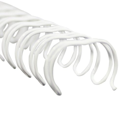 3/8" White Spiral-O 19 Loop Wire Binding Combs - 100pk