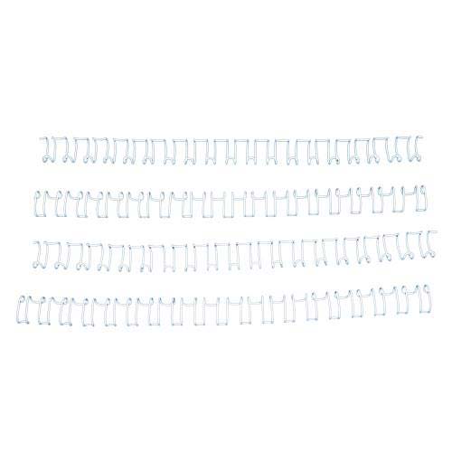 3/8" White Spiral-O 19 Loop Wire Binding Combs - 100pk