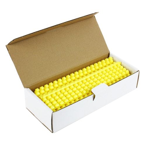 3/8" Yellow Plastic Binding Combs - 100pk