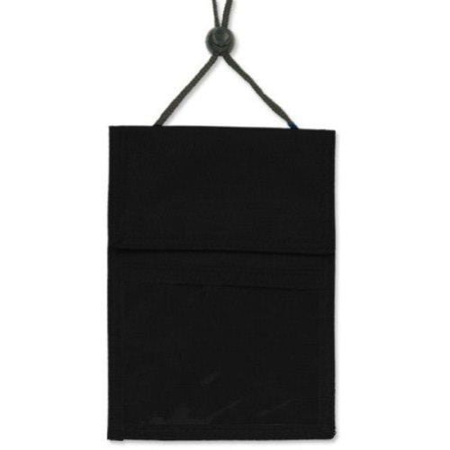 3-Pocket Credential Holders with Pen Pocket and Cord - 25pk