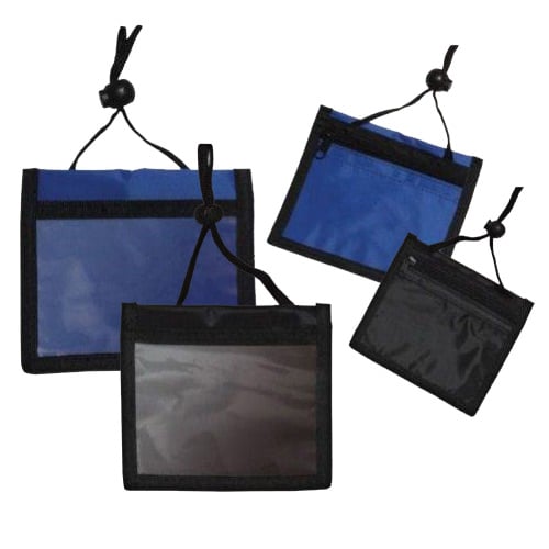 3-Pocket Nylon Credential Holders - 25pk