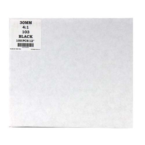30mm Black 4:1 Pitch Spiral Binding Coil - 100pk