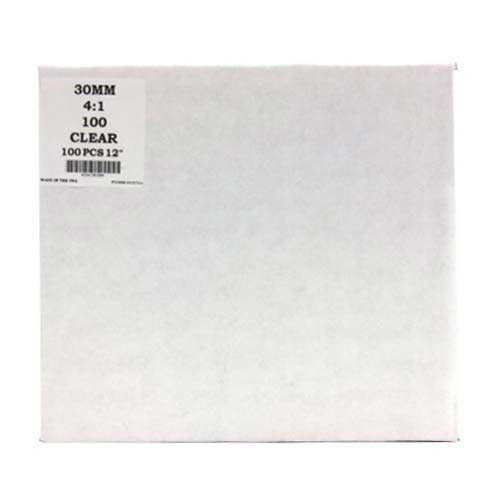 30mm Clear 4:1 Pitch Spiral Binding Coil - 100pk
