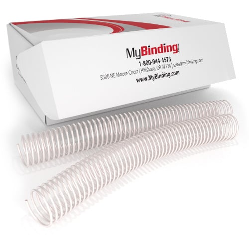 30mm Pearl 4:1 Pitch Spiral Binding Coil - 100pk