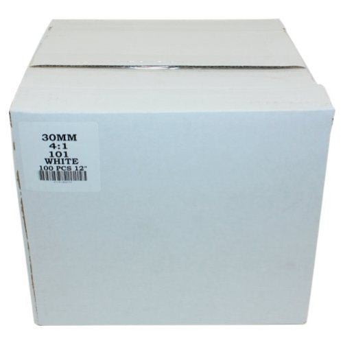 30mm White 4:1 Pitch Spiral Binding Coil - 100pk