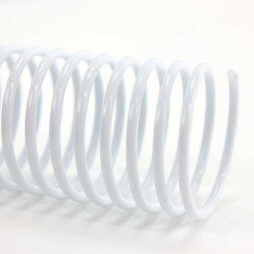 30mm White 4:1 Pitch Spiral Binding Coil - 100pk