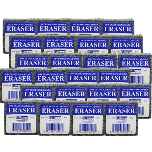 Dry-Erase/Chalkboard Felt Student Erasers - 24pk