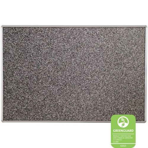Best-Rite 3' x 4' Rubber-Tak Bulletin Board with Silver Presidential Trim