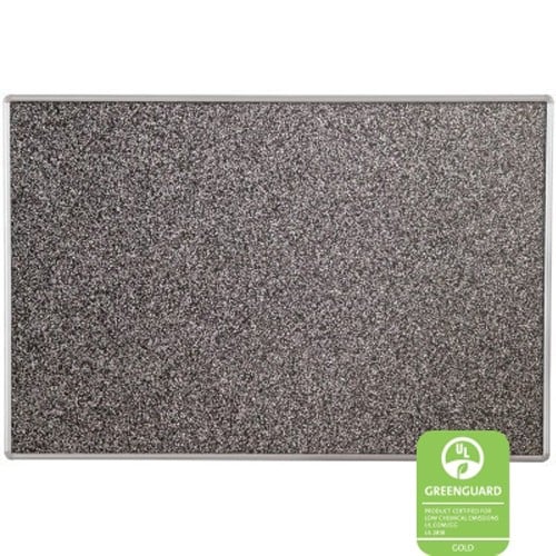 Best-Rite 4' x 8' Rubber-Tak Bulletin Board with Silver Presidential Trim
