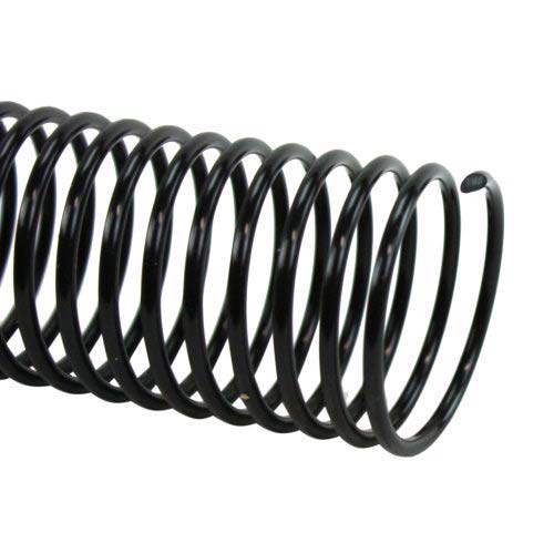 32mm Black 4:1 Pitch Spiral Binding Coil - 100pk
