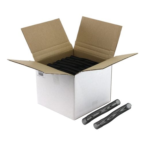 32mm Black 4:1 Pitch Spiral Binding Coil - 100pk